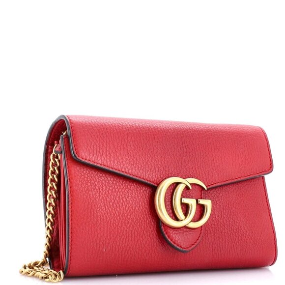 Gucci GG Marmont Chain Wallet Leather Mini reb-590-091825 - Picture 3 of 9